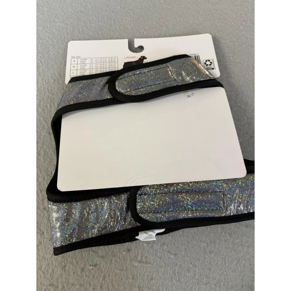 Meijer Dog Harness Medium Reflective Holographic Silver Limited‎ Edition